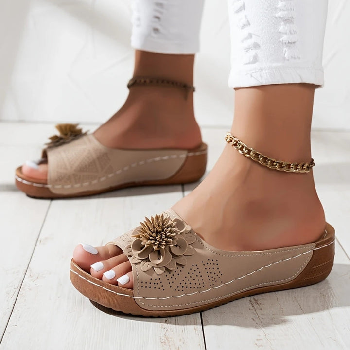 Ilinca | Women's Wedge Sandals Slip-On Open Toe Comfort Sandals