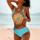 Women's Printed Tankini Swimsuit Swimwear: Clearance Collect in Green (Almost Sold Out) - View 2 | Bellmere