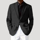 Men's structured casual blazer with notched lapels and flap pockets