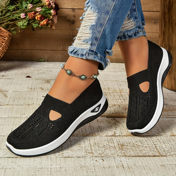 Lightweight Women's Slip-On Shoes in Green - View 6 | Bellmere