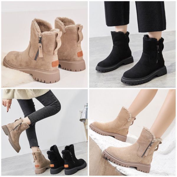 Women's CozyFit Ankle Boots in Beige - View 7 | Bellmere