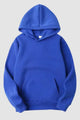 Women's long-sleeve hooded pullover sweatshirt with kangaroo pocket