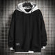 Unisex pullover hoodie with drawstring hood and long sleeves