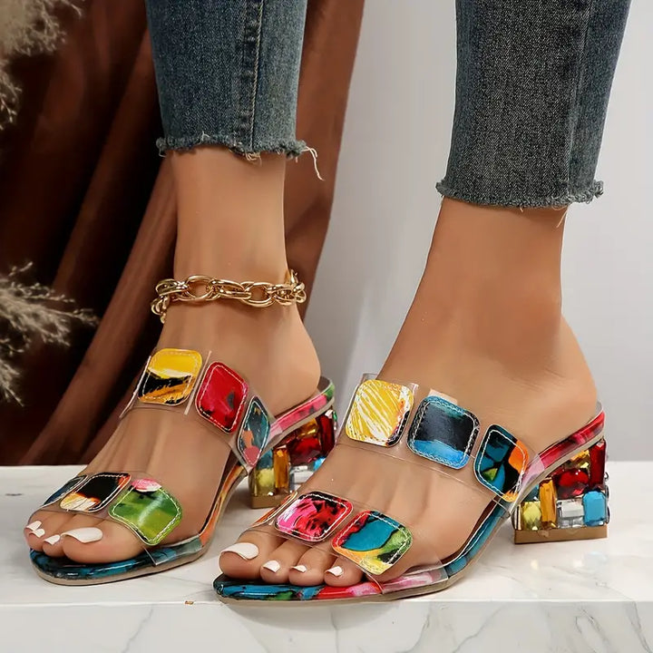 Zakiya | Women's Vibrant Double-Strap Sandals