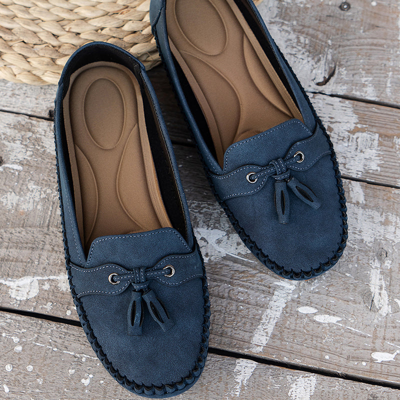 Soft and Comfortable Loafers Shoes in Blue - View 9 | Bellmere