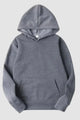 Women's long-sleeve hooded pullover sweatshirt with kangaroo pocket