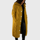 Women's Elegant Cosy Coat in Blue - View 3 | Bellmere