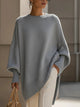 Women's Oversized Poncho in Beige - View 5 | Bellmere