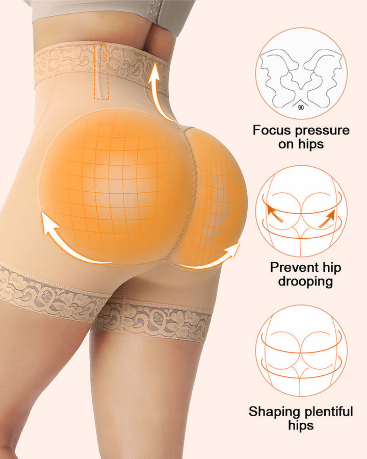 Women's Butt Lifter & Tummy Control Shapewear Shorts in Black - View 5 | Bellmere