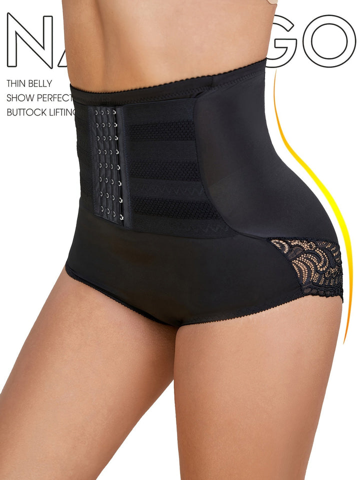High-Rise Compression Shapewear in Black - View 6 | Bellmere