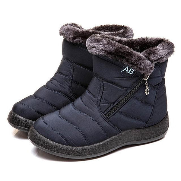 OrthoFit Soft Sole Winter Boots in Black - View 2 | Bellmere