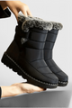 Women's Water-Resistant Mid-Calf Boots in Blue - View 3 | Bellmere