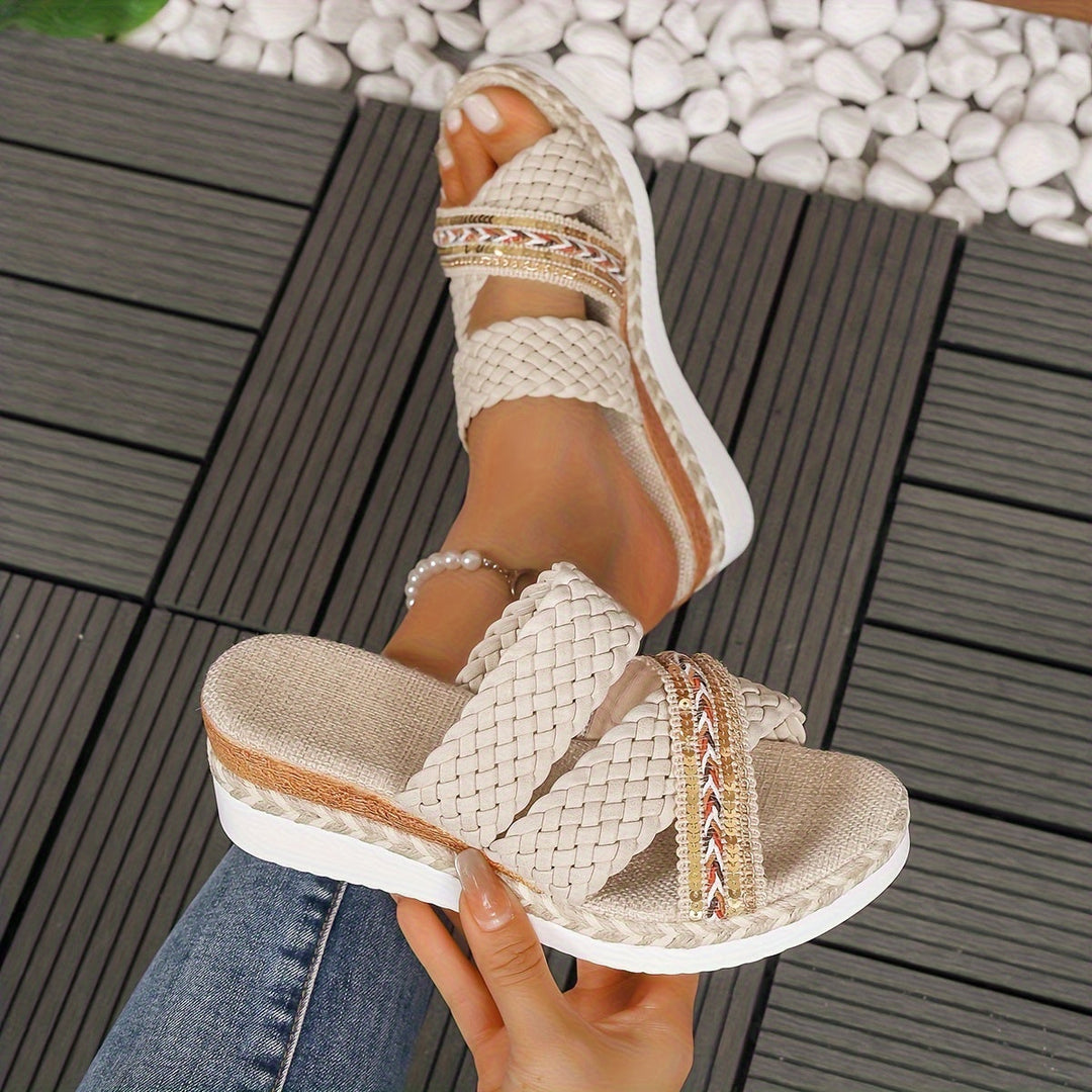 Ignacia | Women's New Summer Women'S Collection, Stylish Woven Rope Sandals