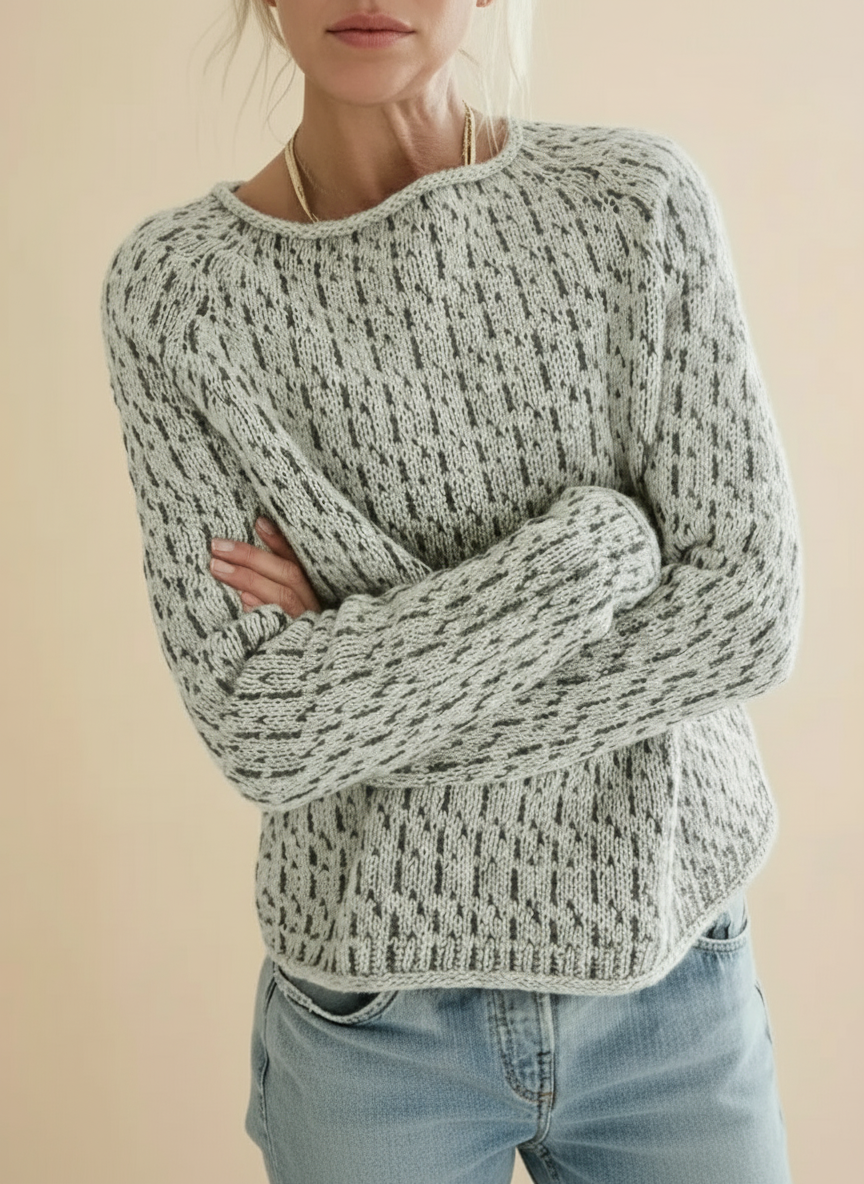 Women's Boot Neck Sweater Jumper in Grey | Bellmere