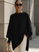 Women's Oversized Poncho in Beige - View 6 | Bellmere
