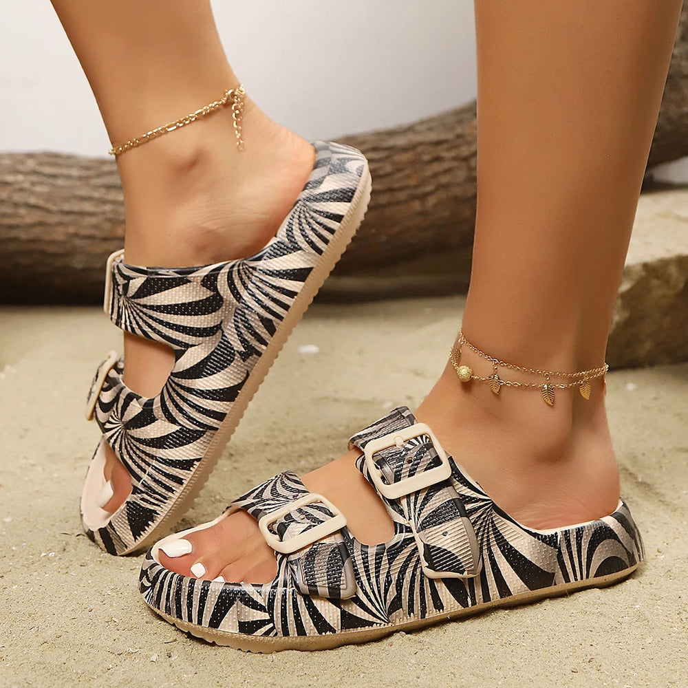 Nisrine | Women's Zeze Double-Buckle Slide