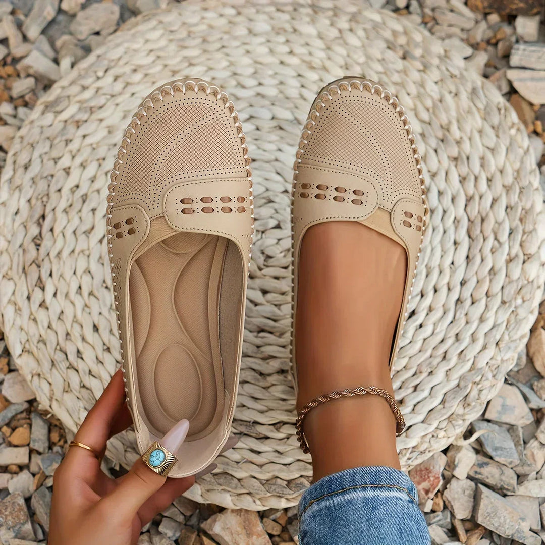 Women's Flats in Beige | Bellmere