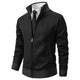 Textured zip cardigan with diamond pattern and ribbed trims