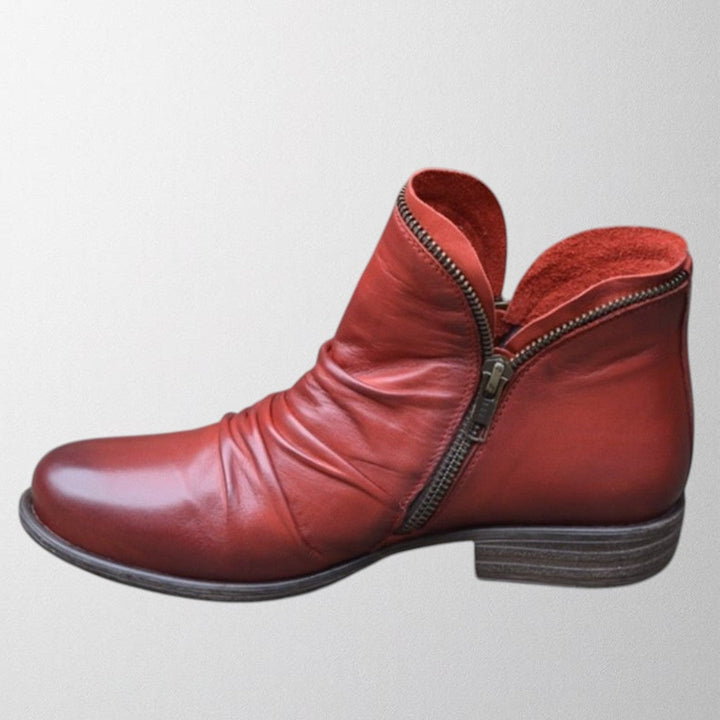 Women's Comfortable Boots in Purple - View 4 | Bellmere