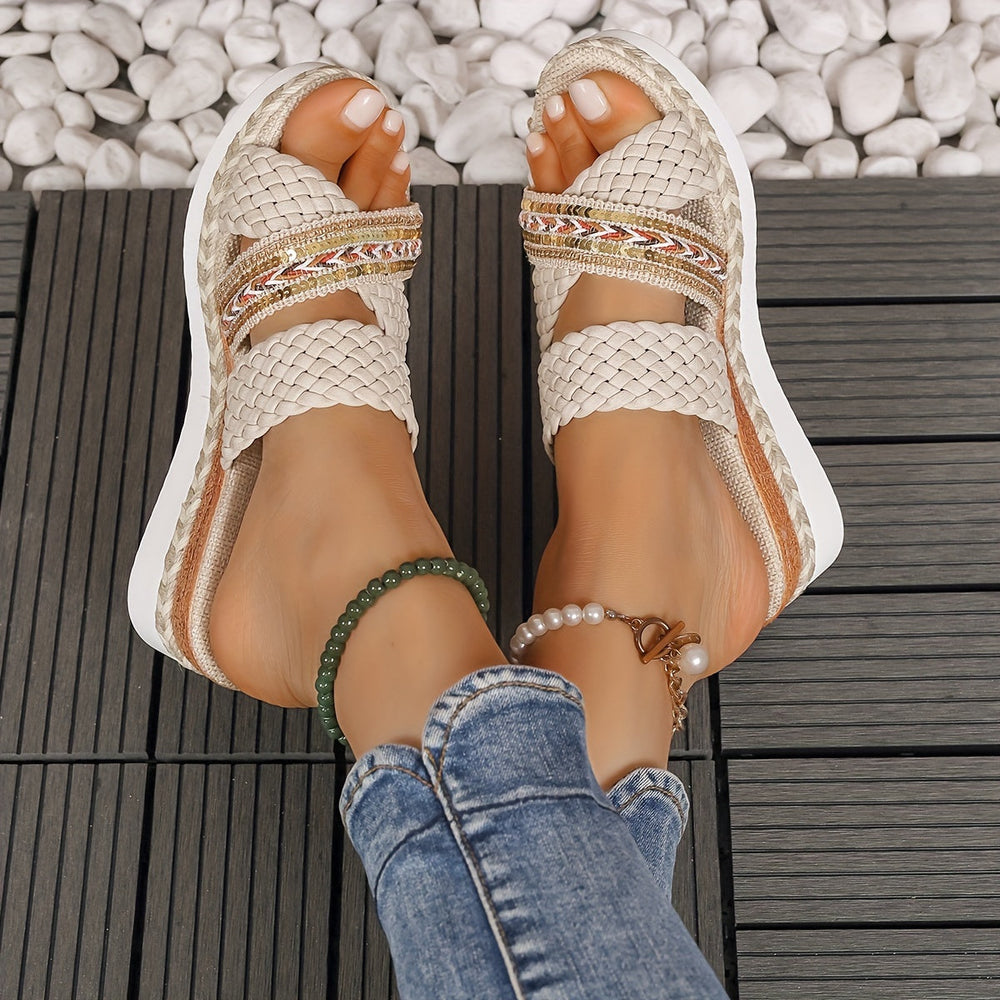 Ignacia | Women's New Summer Women'S Collection, Stylish Woven Rope Sandals