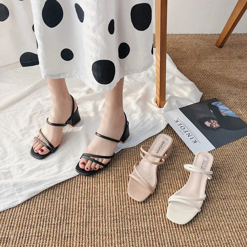 Meryem | Women's Strappy Block Heel Sandals