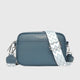 Leather Shoulder Bag with Adjustable Strap in Black - View 4 | Bellmere