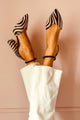 Klara | Women's Zebra Sandals with Strap and Stable Heel