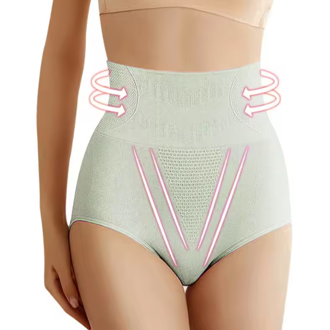 High-Waist Shaping Underwear Shapewear in Pink - View 3 | Bellmere