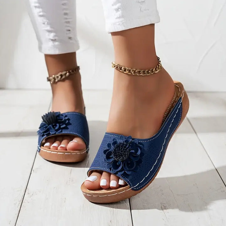Ilinca | Women's Wedge Sandals Slip-On Open Toe Comfort Sandals
