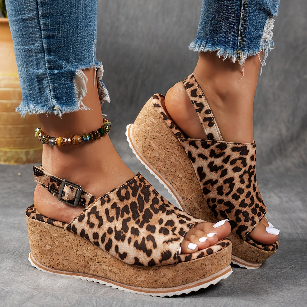 Ilaria | Women's Platform Buckle Sandals - EVA shock absorbing sole