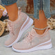 Women's lace-up sneakers with textured geometric side panels
