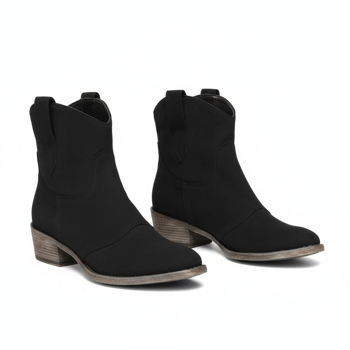 Vintage Western Ankle Boots in Brown - View 2 | Bellmere