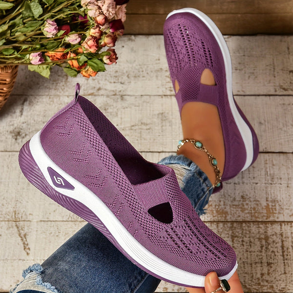 Lightweight Women's Slip-On Shoes in Green - View 10 | Bellmere