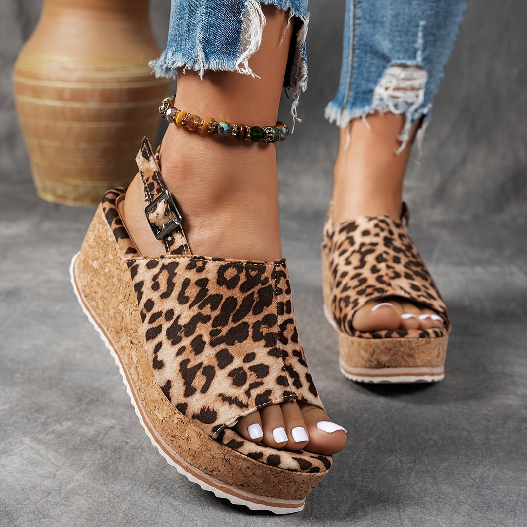 Ilaria | Women's Platform Buckle Sandals - EVA shock absorbing sole