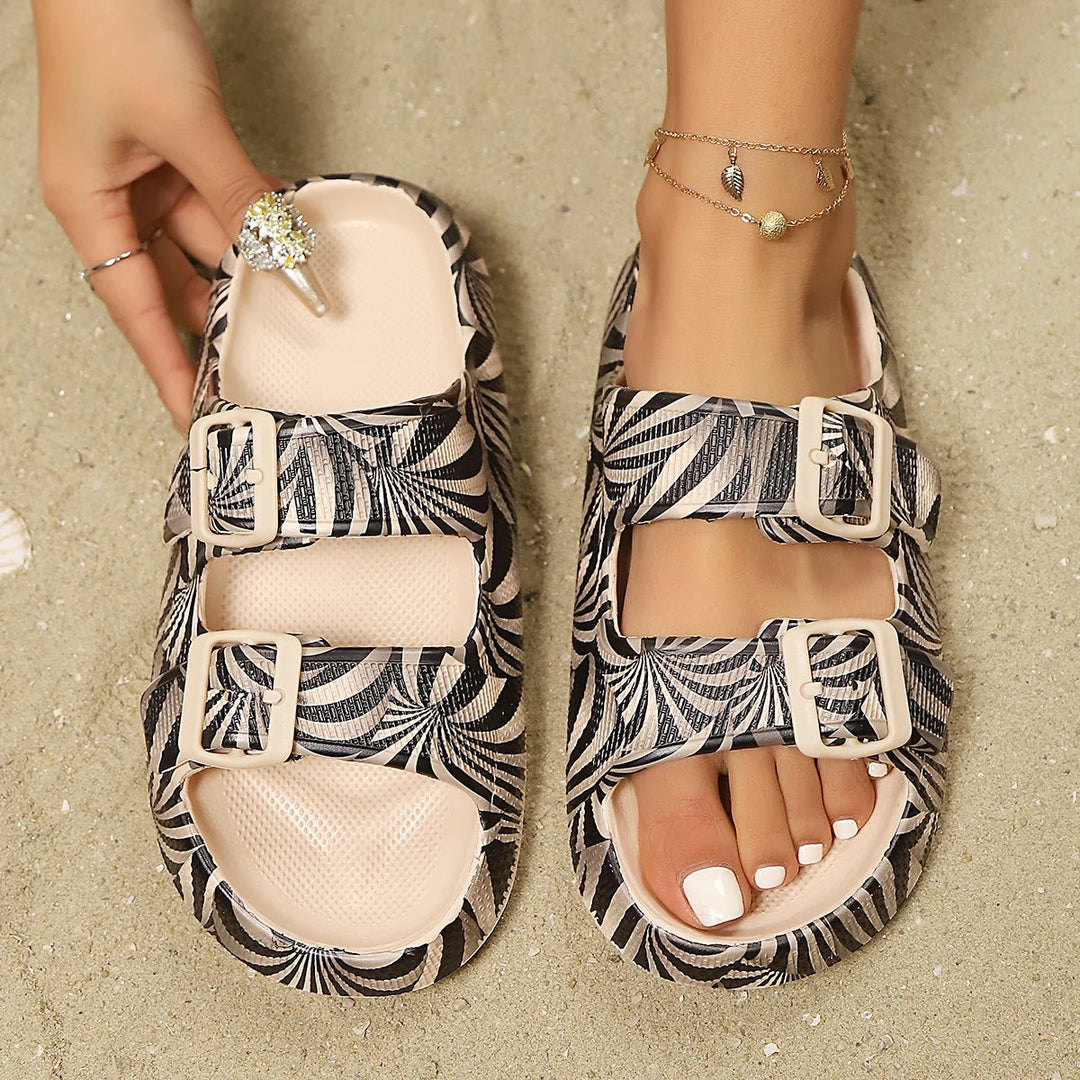Nisrine | Women's Zeze Double-Buckle Slide