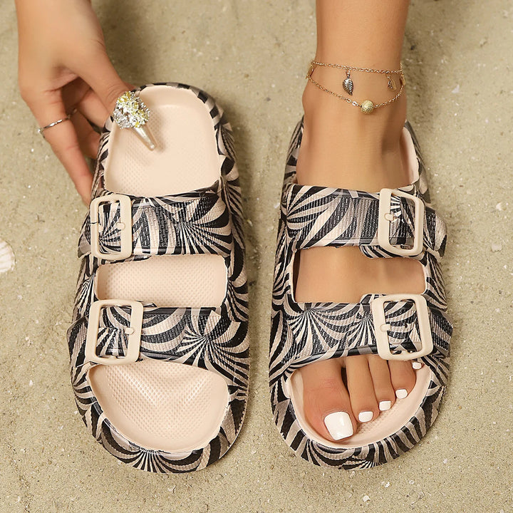 Nisrine | Women's Zeze Double-Buckle Slide