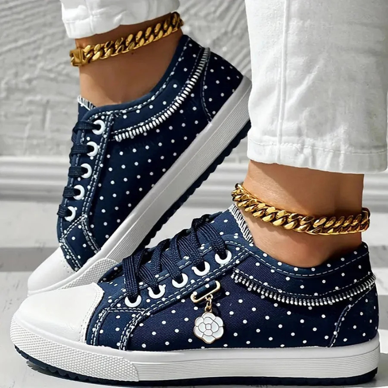 Women's Comfort Sneakers in Light Blue (Almost Sold Out) - View 6 | Bellmere