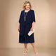 Elegant Chiffon Dress in Black - View 3 | Bellmere