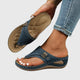 Carmina | Women's Embroidered Wedge Thong Sandals Slip-On