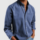 Men's long-sleeve button-down shirt with chest pocket