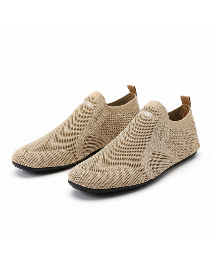 Knit barefoot-style slip-on shoes
