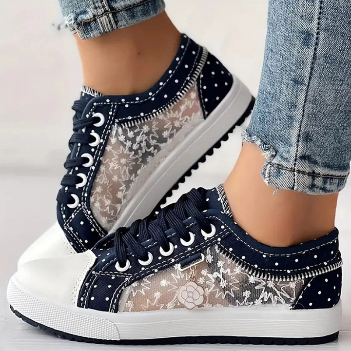 Women's Comfort Sneakers in Light Blue (Almost Sold Out) - View 7 | Bellmere