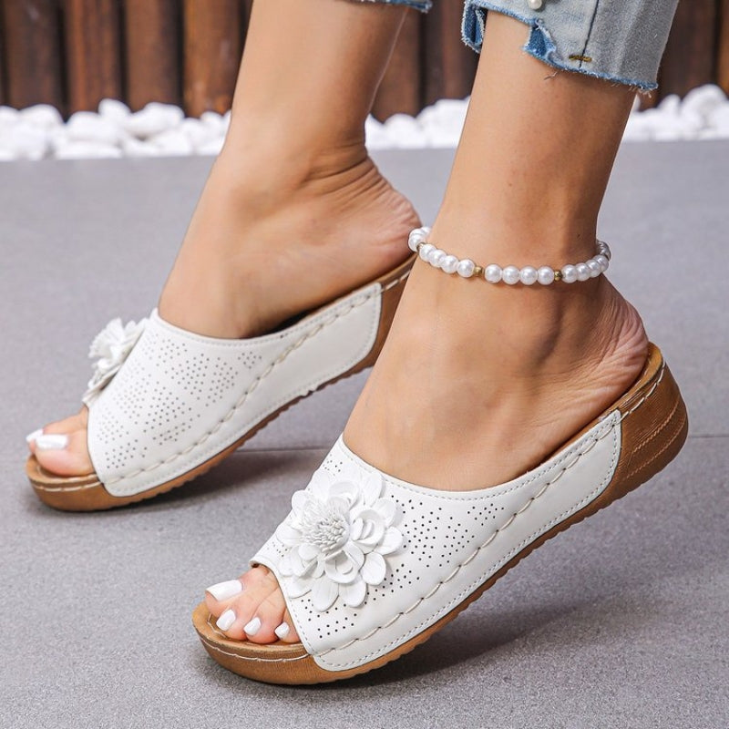 Ilinca | Women's Wedge Sandals Slip-On Open Toe Comfort Sandals