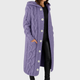 Women's Elegant Cosy Coat in Blue - View 7 | Bellmere