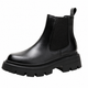 Women's Chelsea ankle boots with round toes and lug soles