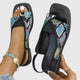 Sylvia | Women's Square Toe Slingback Flat Sandals Colour Block