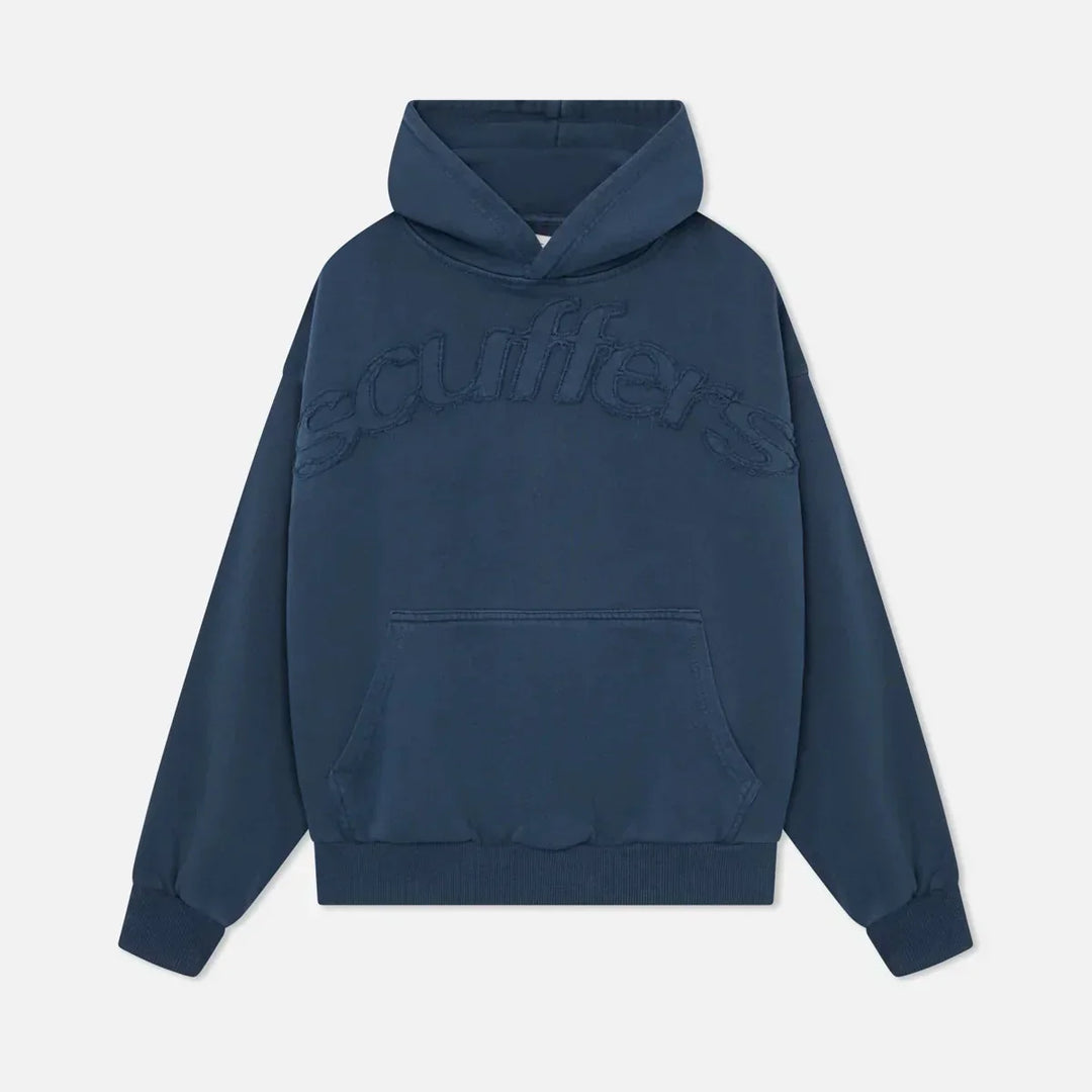Women's hooded pullover sweatshirt with front pouch pocket