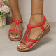 Karima | Women's Wedge Sandals Shimmer, shine, and step into something special
