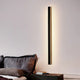 Linear outdoor wall lamp for exterior wall lighting