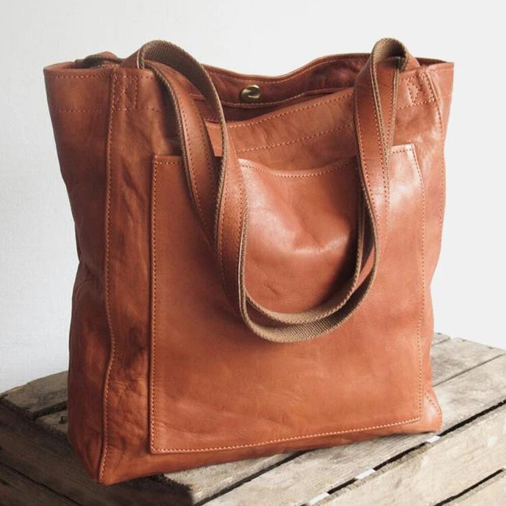 Women's Structured Shoulder Bag in Brown | Bellmere